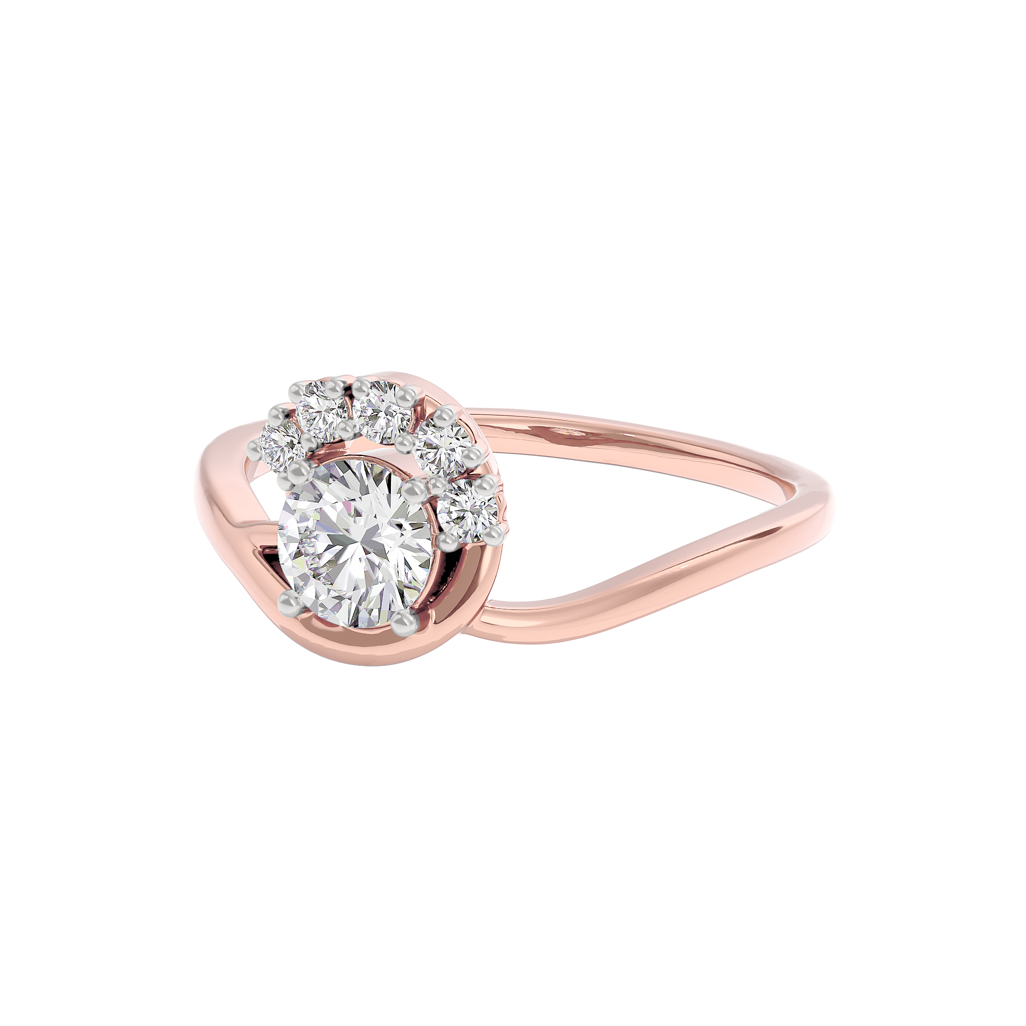 Tranquil Crystal Diamond Ring