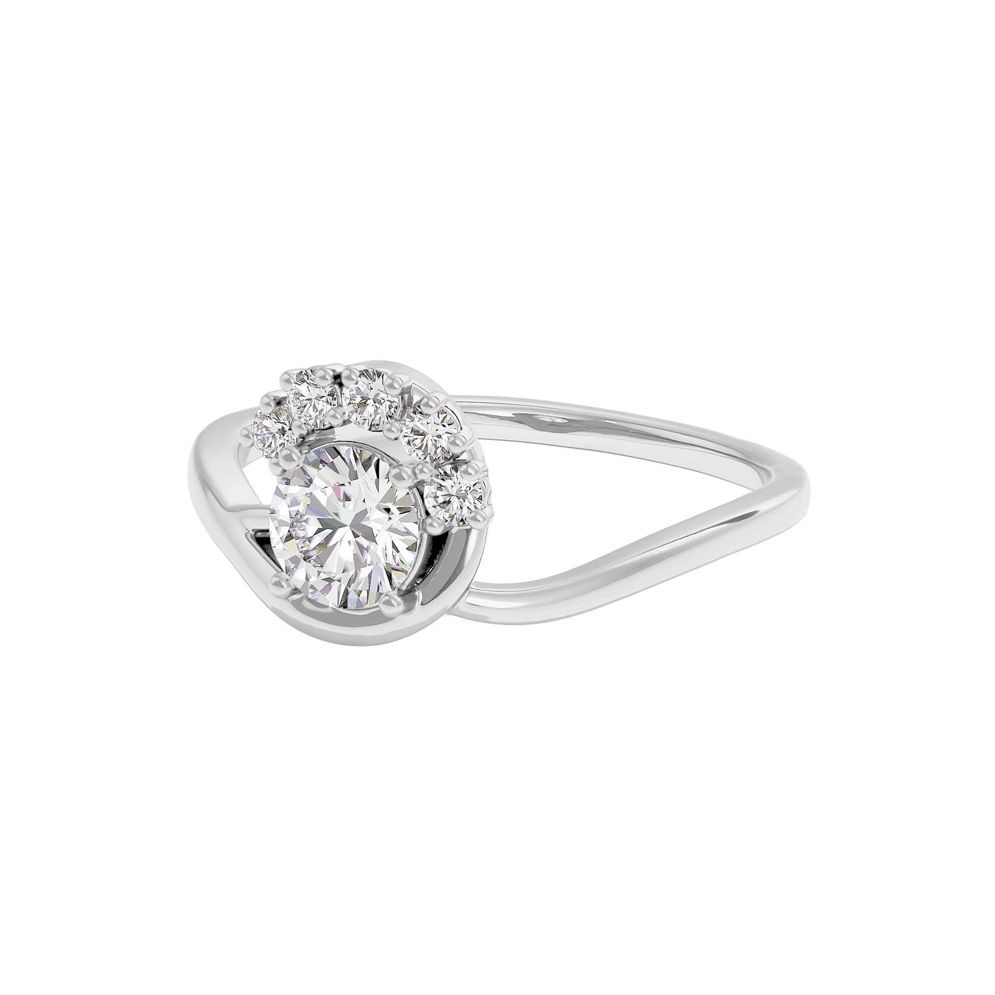 Tranquil Crystal Diamond Ring