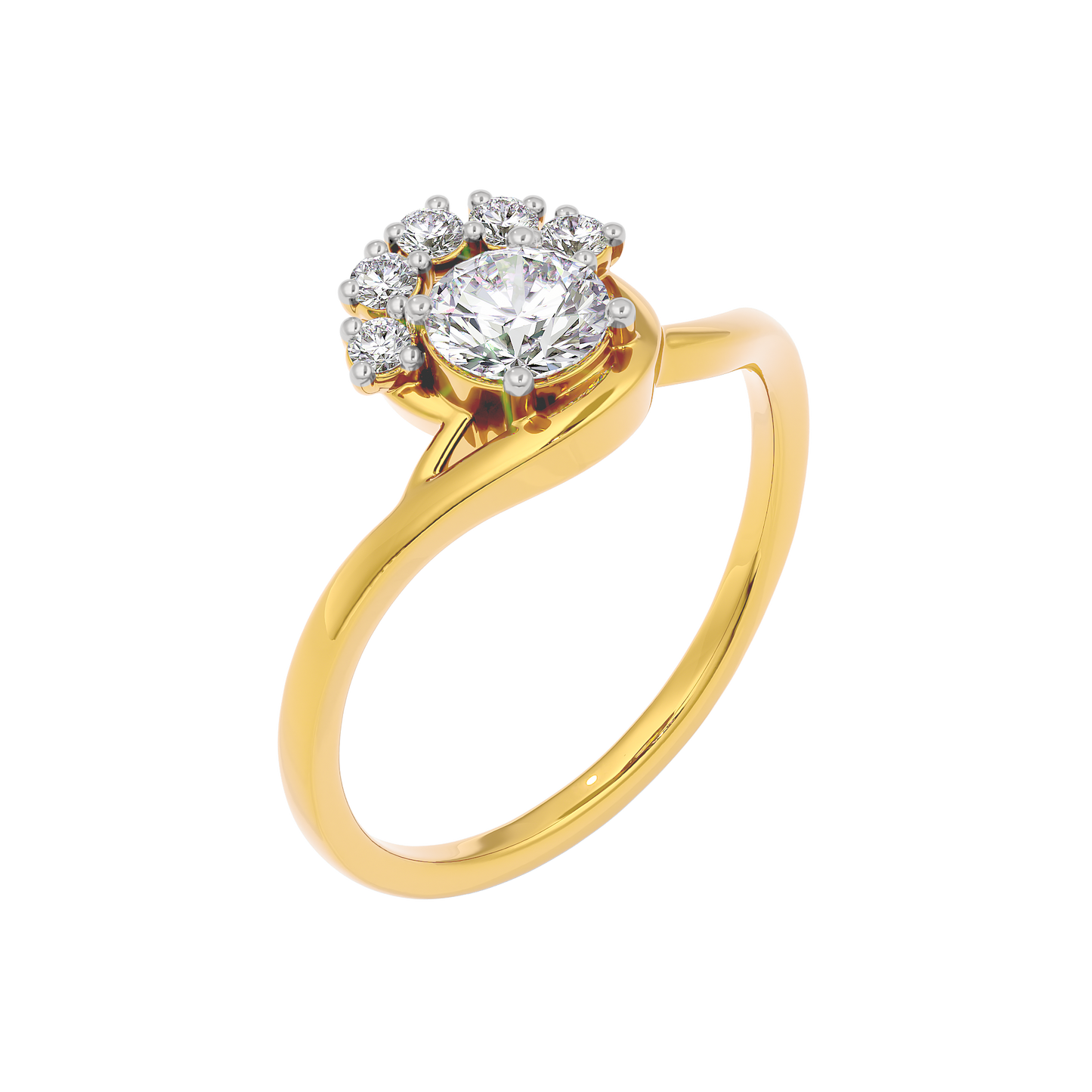 Tranquil Crystal Diamond Ring – Limelight Diamonds