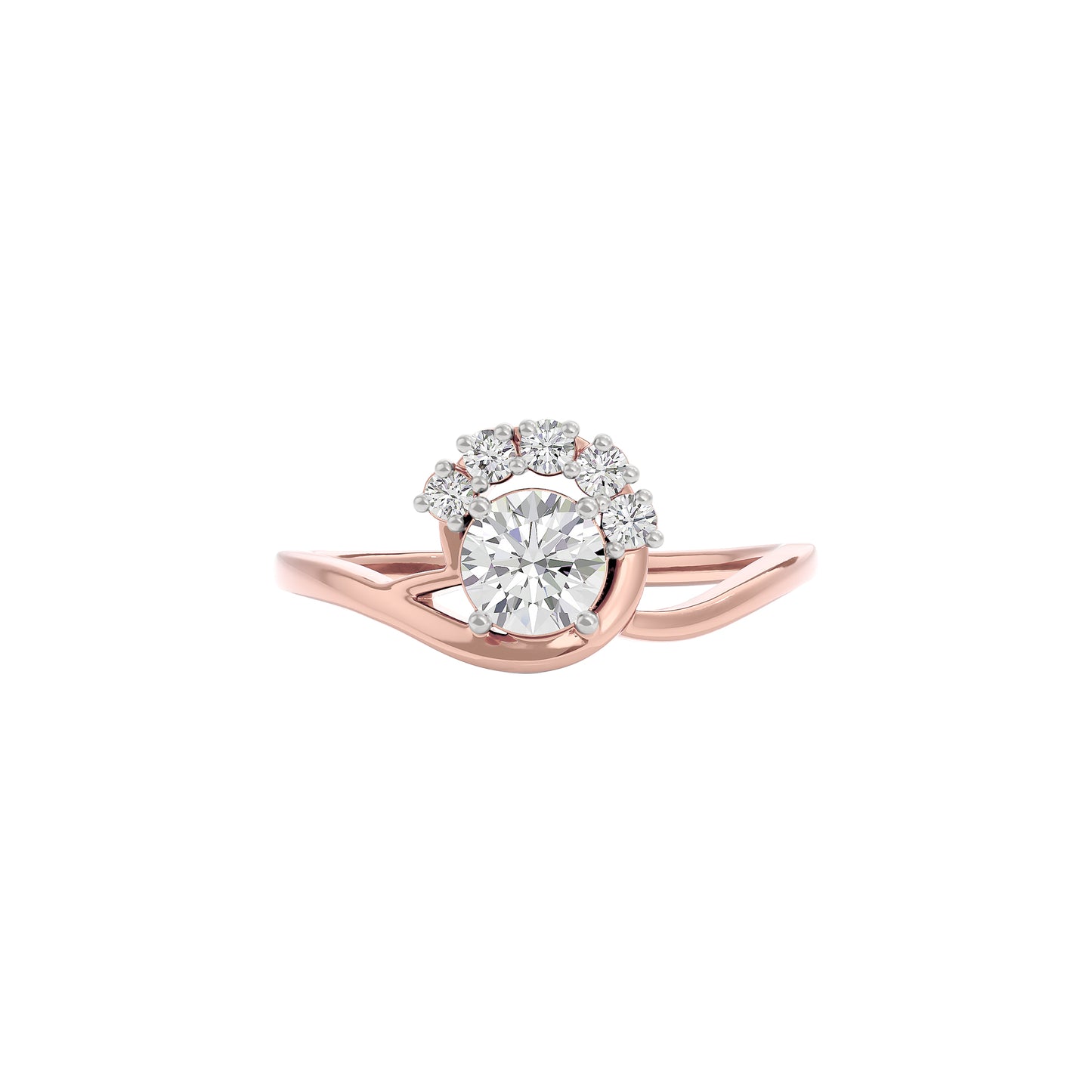 Tranquil Crystal Diamond Ring
