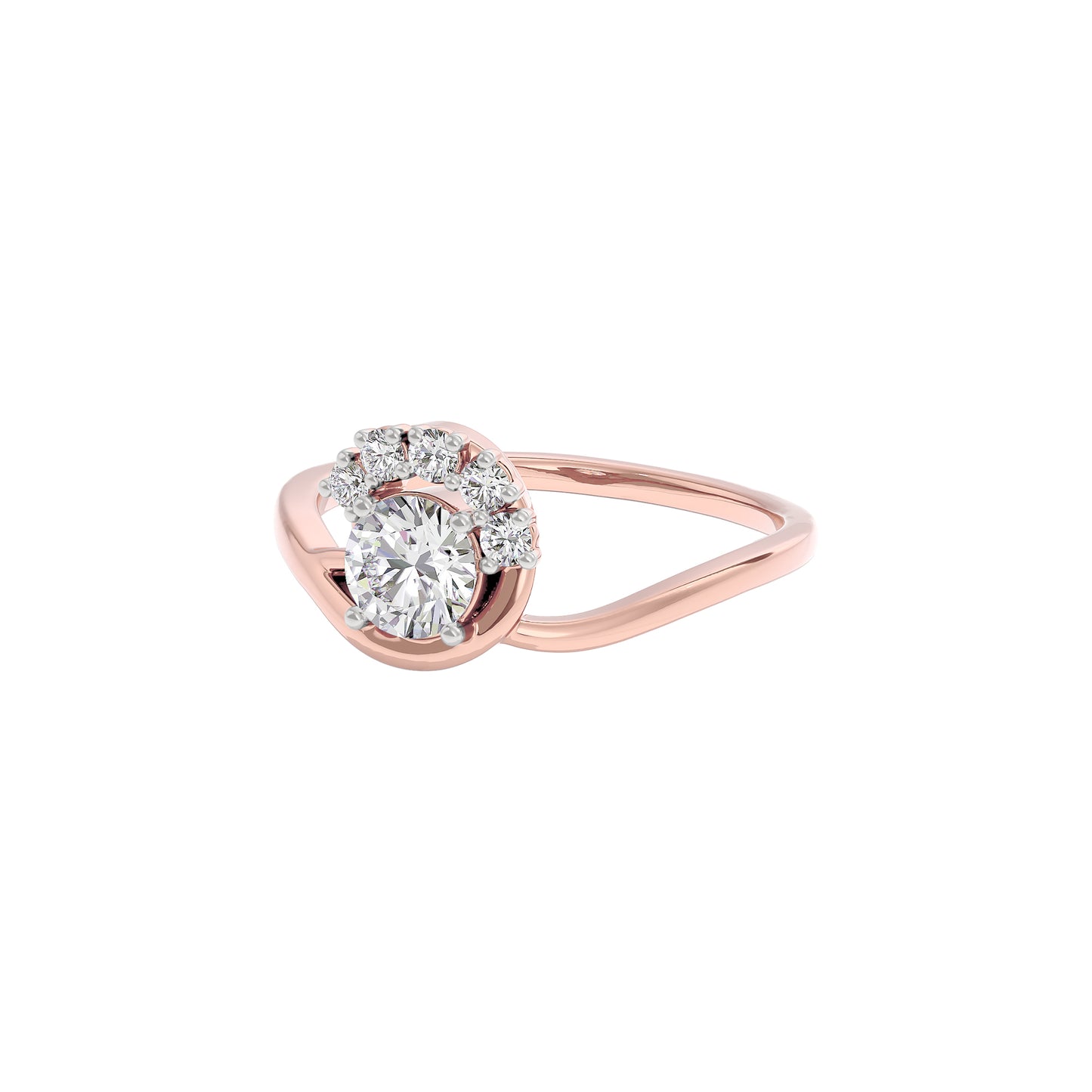 Tranquil Crystal Diamond Ring