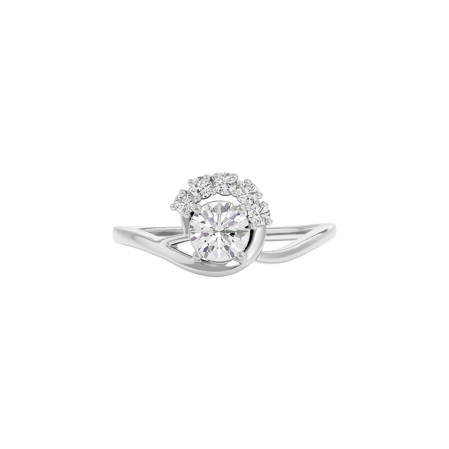 Tranquil Crystal Diamond Ring