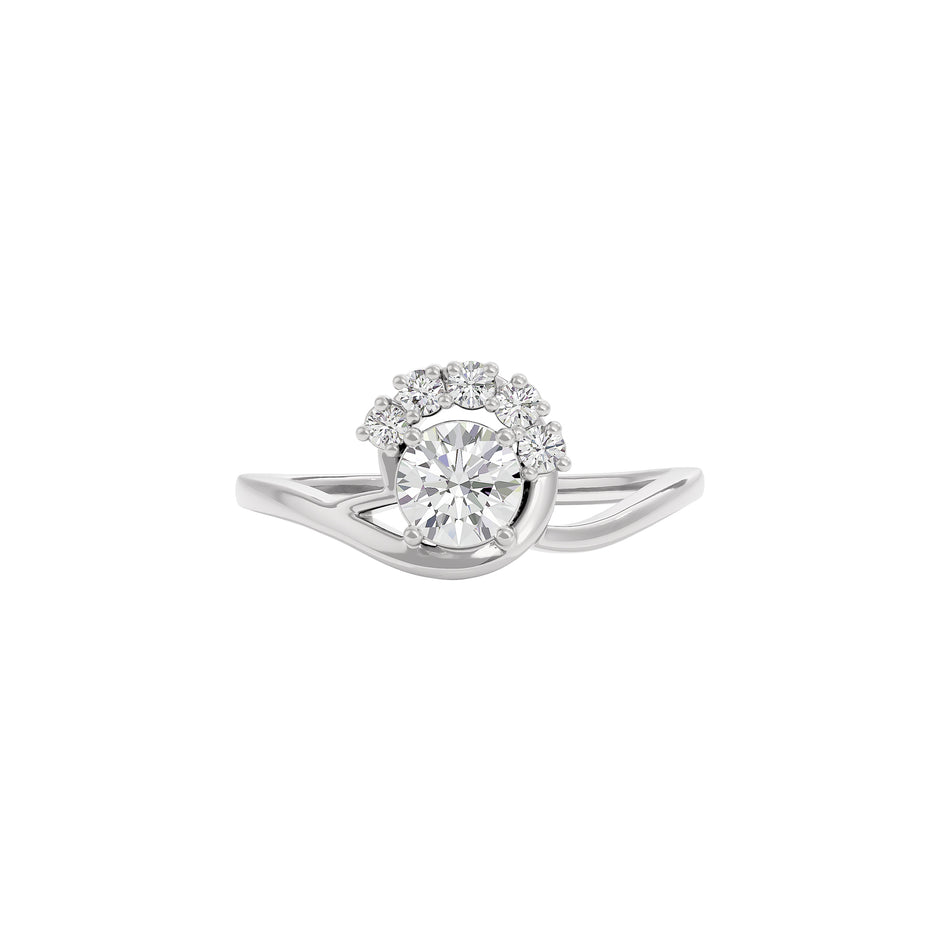 Tranquil Crystal Diamond Ring