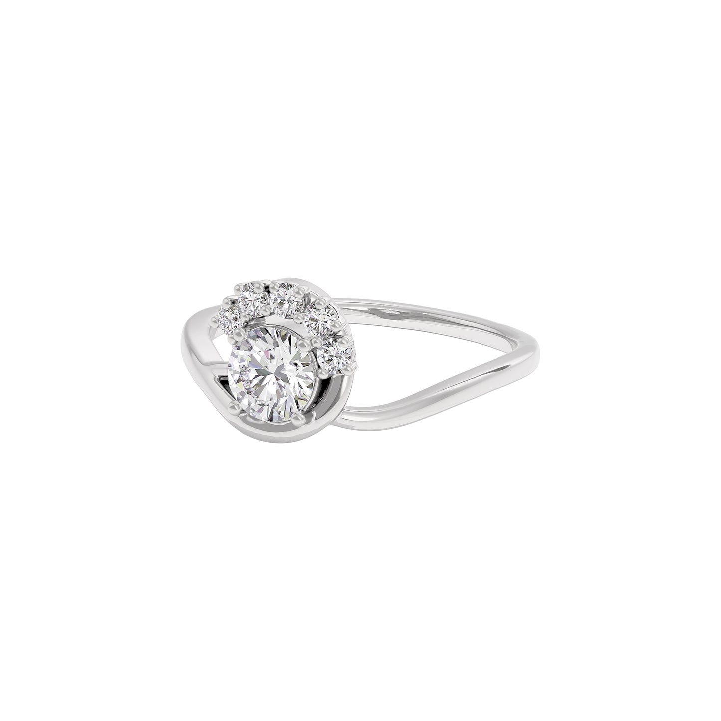 Tranquil Crystal Diamond Ring