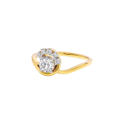 Tranquil Crystal Diamond Ring