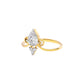 Crystal Halo Diamond Ring