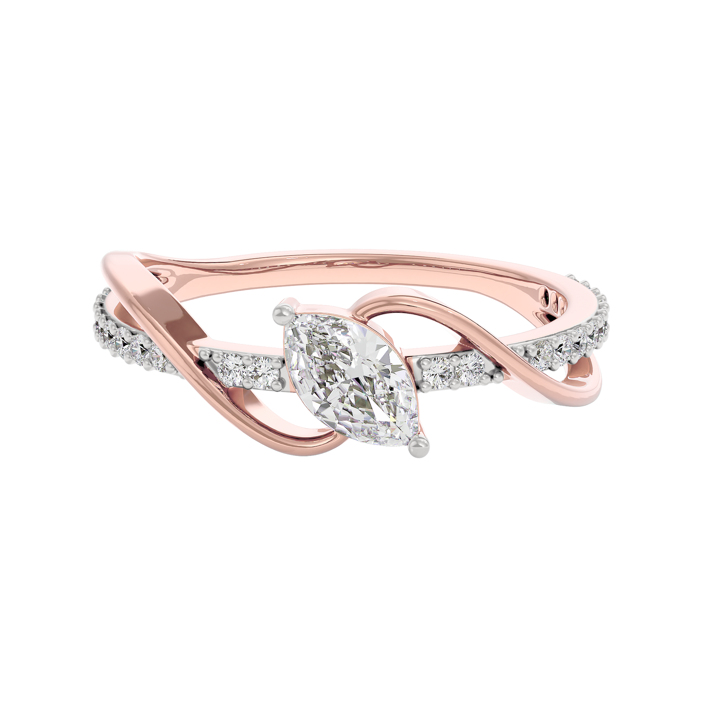 Pure Crystal Diamond Ring