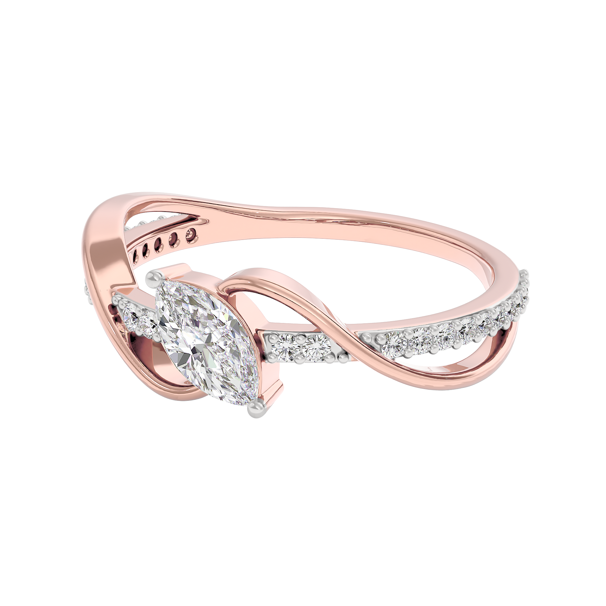 Pure Crystal Diamond Ring