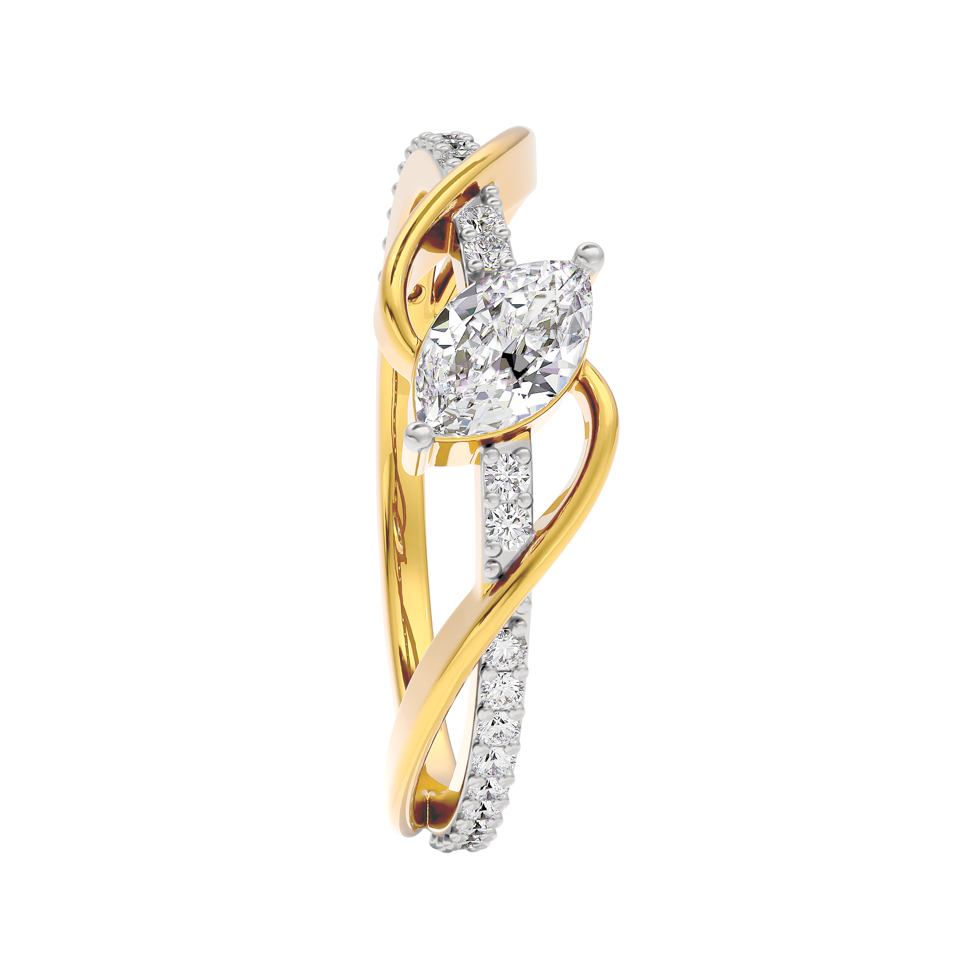 Pure Crystal Diamond Ring