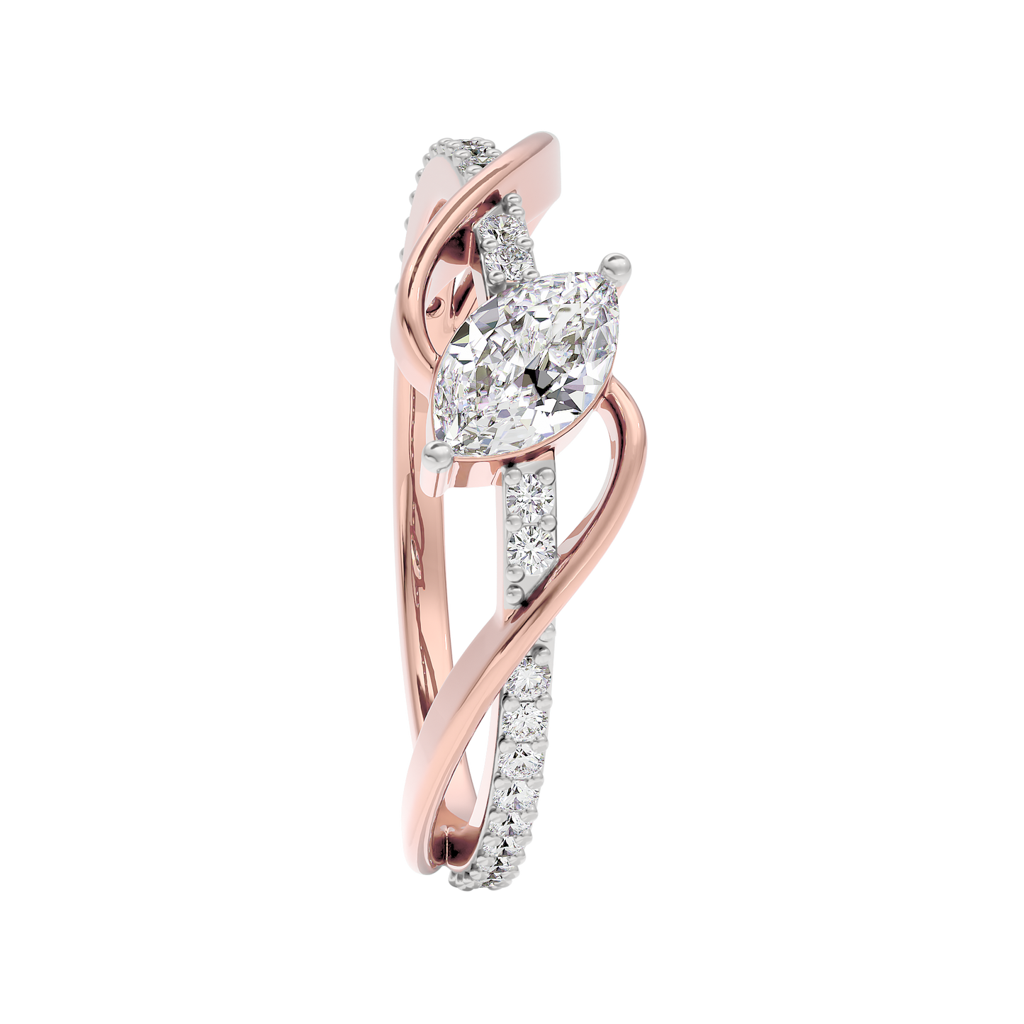 Pure Crystal Diamond Ring