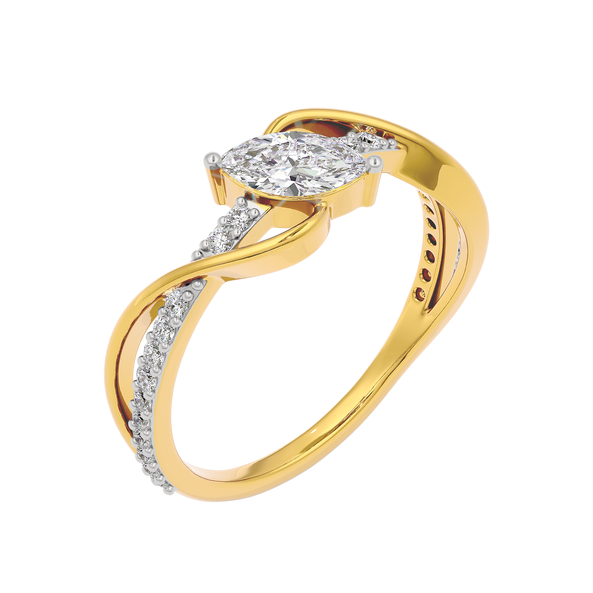 Pure Crystal Diamond Ring