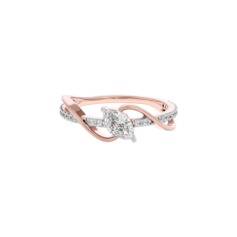 Pure Crystal Diamond Ring