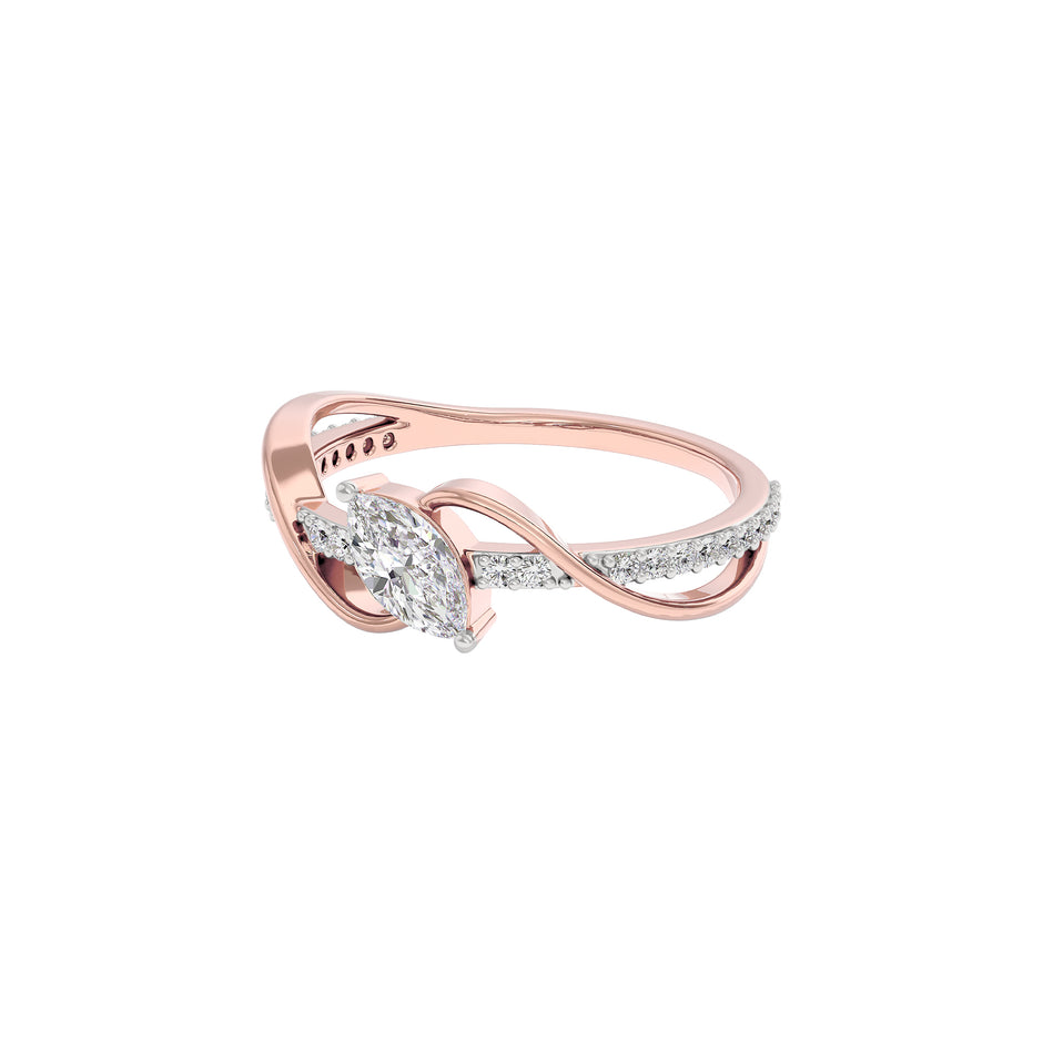 Pure Crystal Diamond Ring
