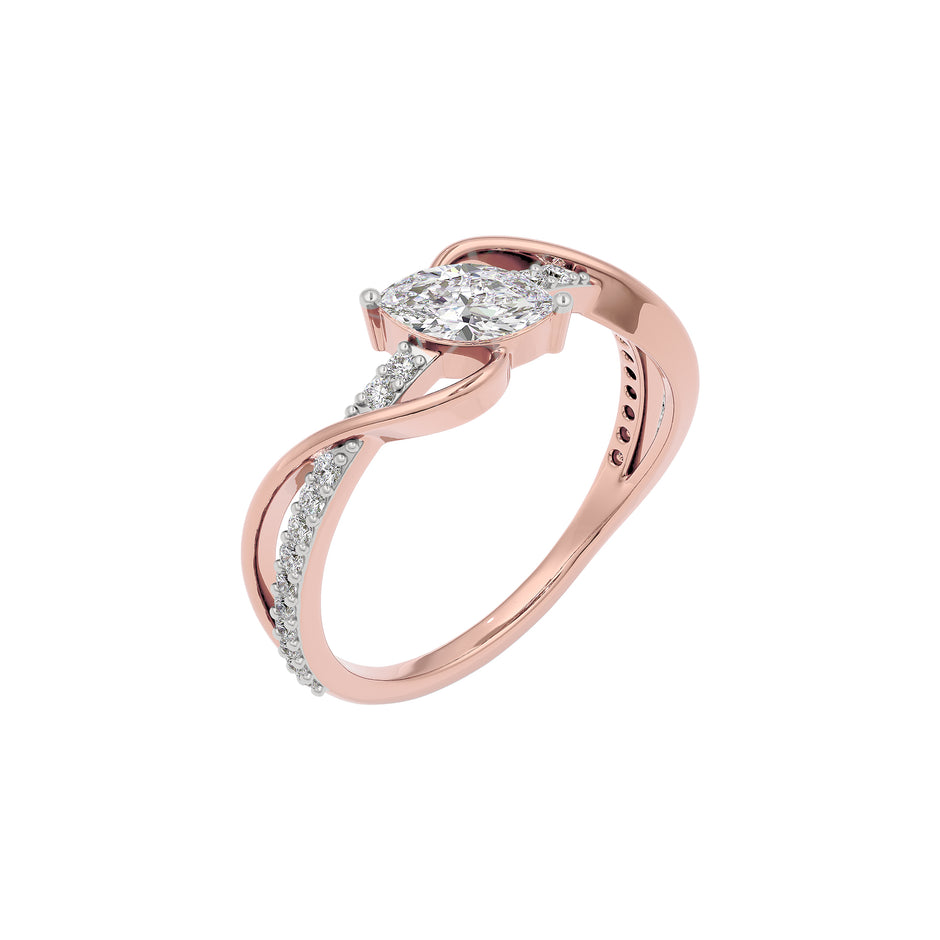Pure Crystal Diamond Ring