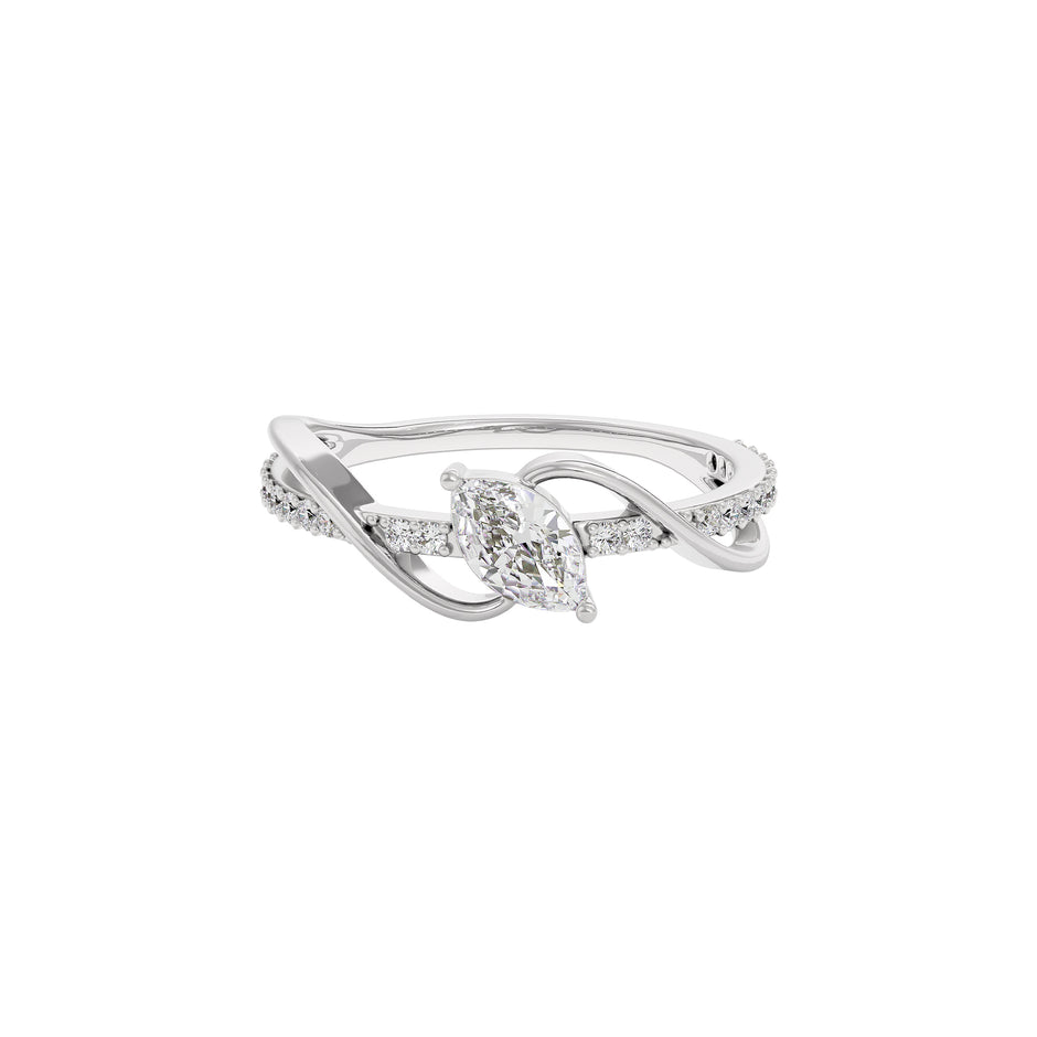 Pure Crystal Diamond Ring
