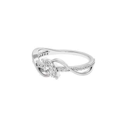 Pure Crystal Diamond Ring