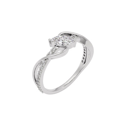 Pure Crystal Diamond Ring
