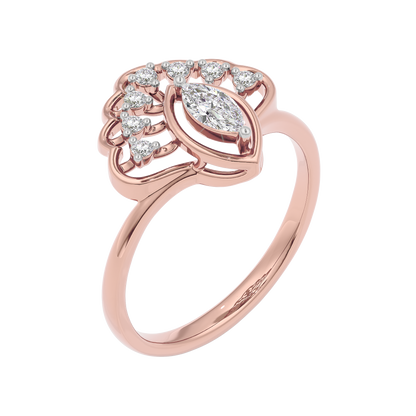 Golden Twilight Diamond Ring