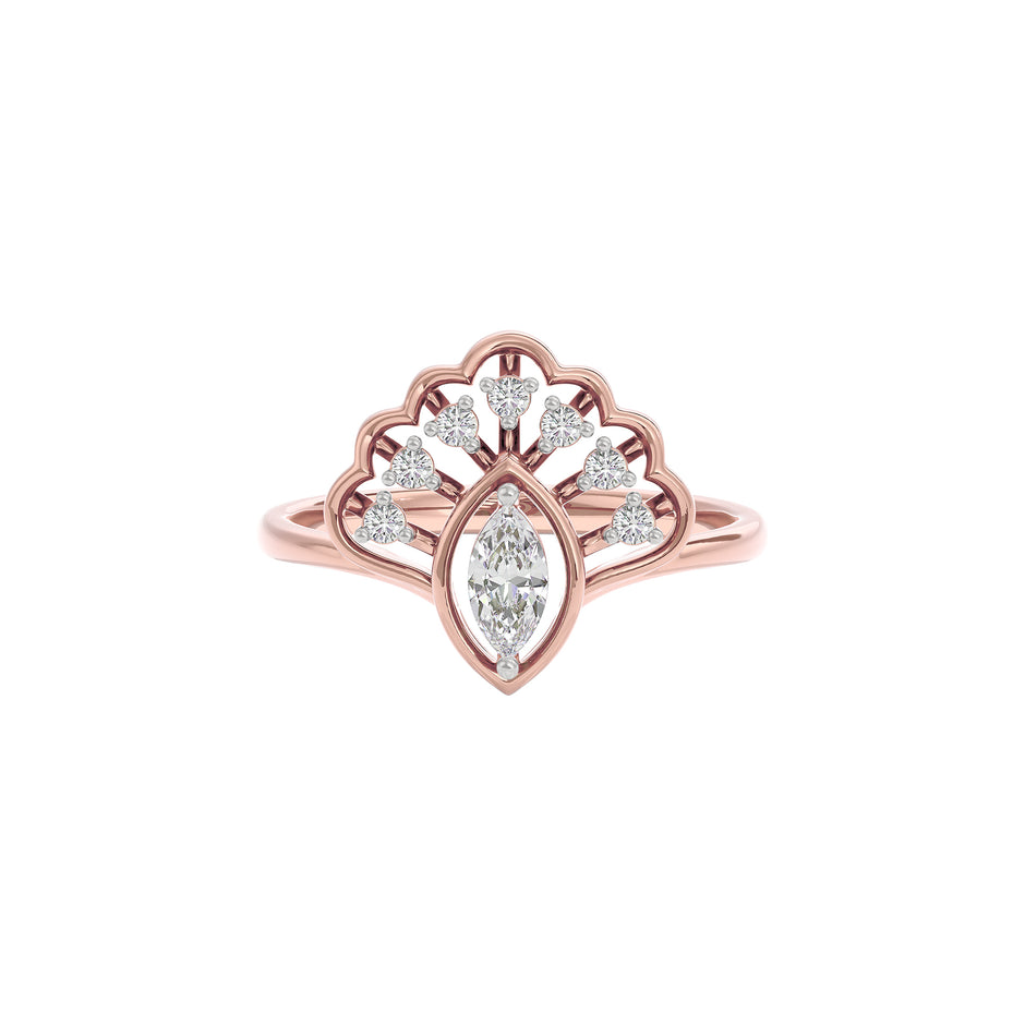 Golden Twilight Diamond Ring