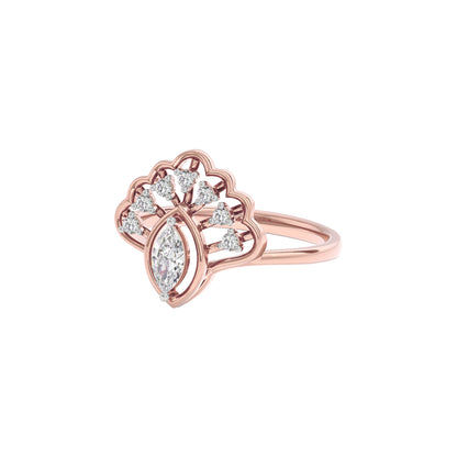 Golden Twilight Diamond Ring