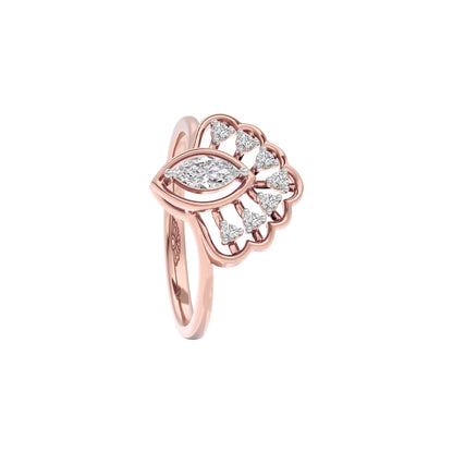 Golden Twilight Diamond Ring