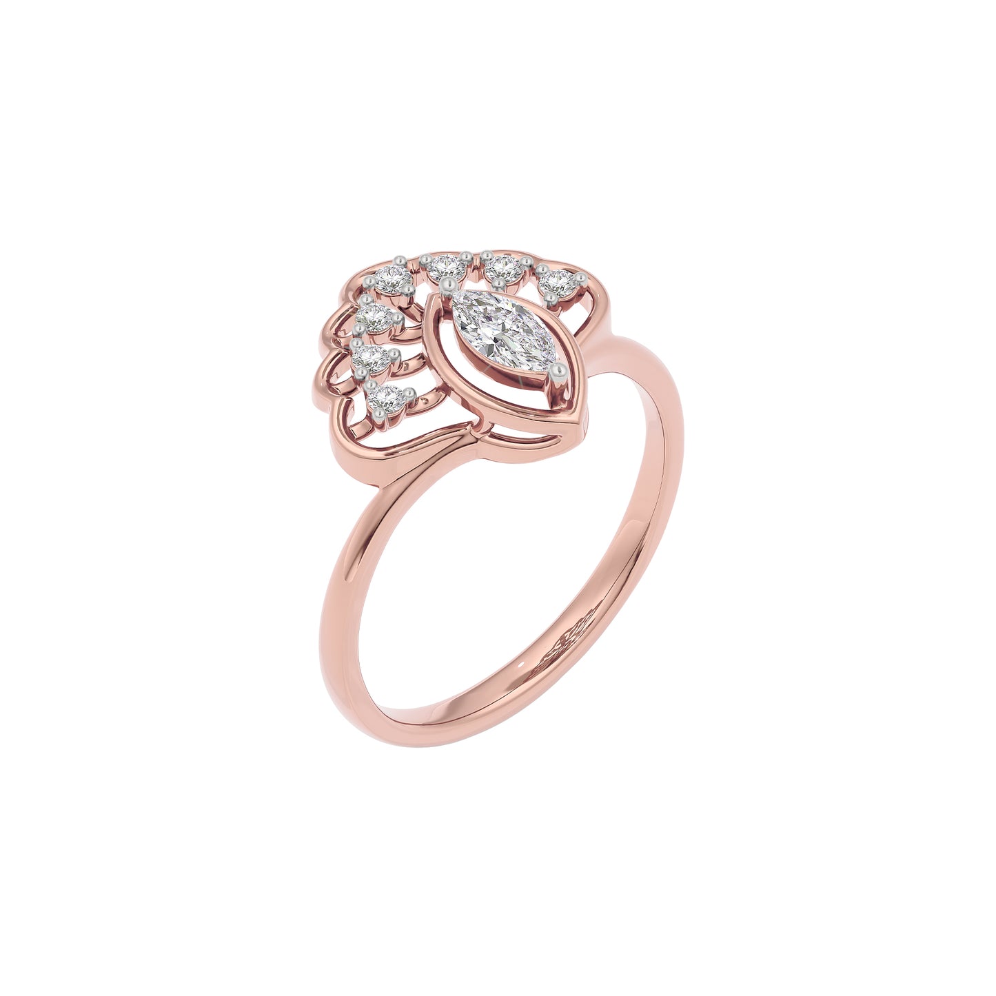 Golden Twilight Diamond Ring