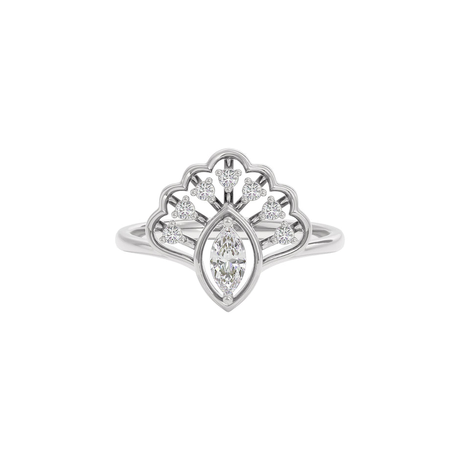 Golden Twilight Diamond Ring