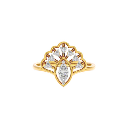 Golden Twilight Diamond Ring