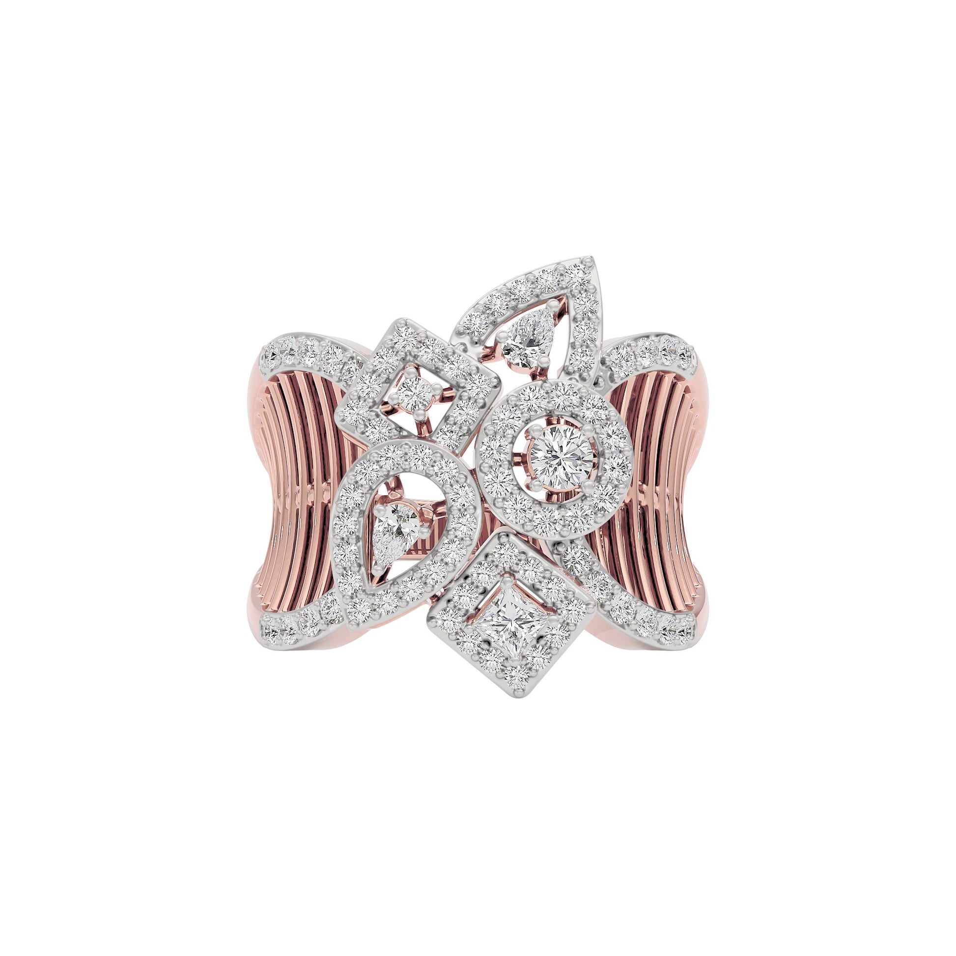 Tranquil Opal Diamond Ring 18 KT / Rose Gold / 22