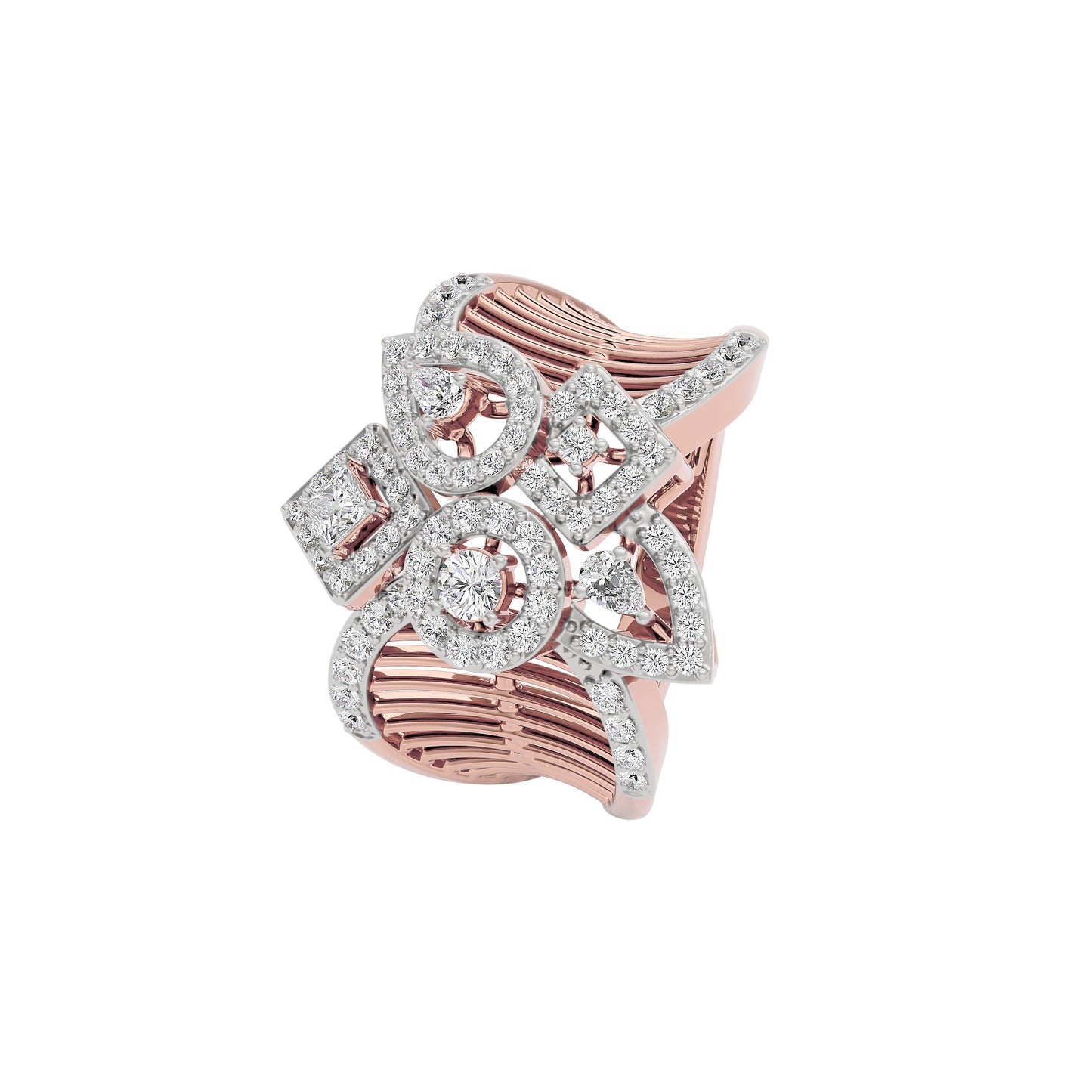 Tranquil Opal Diamond Ring 18 KT / Rose Gold / 22