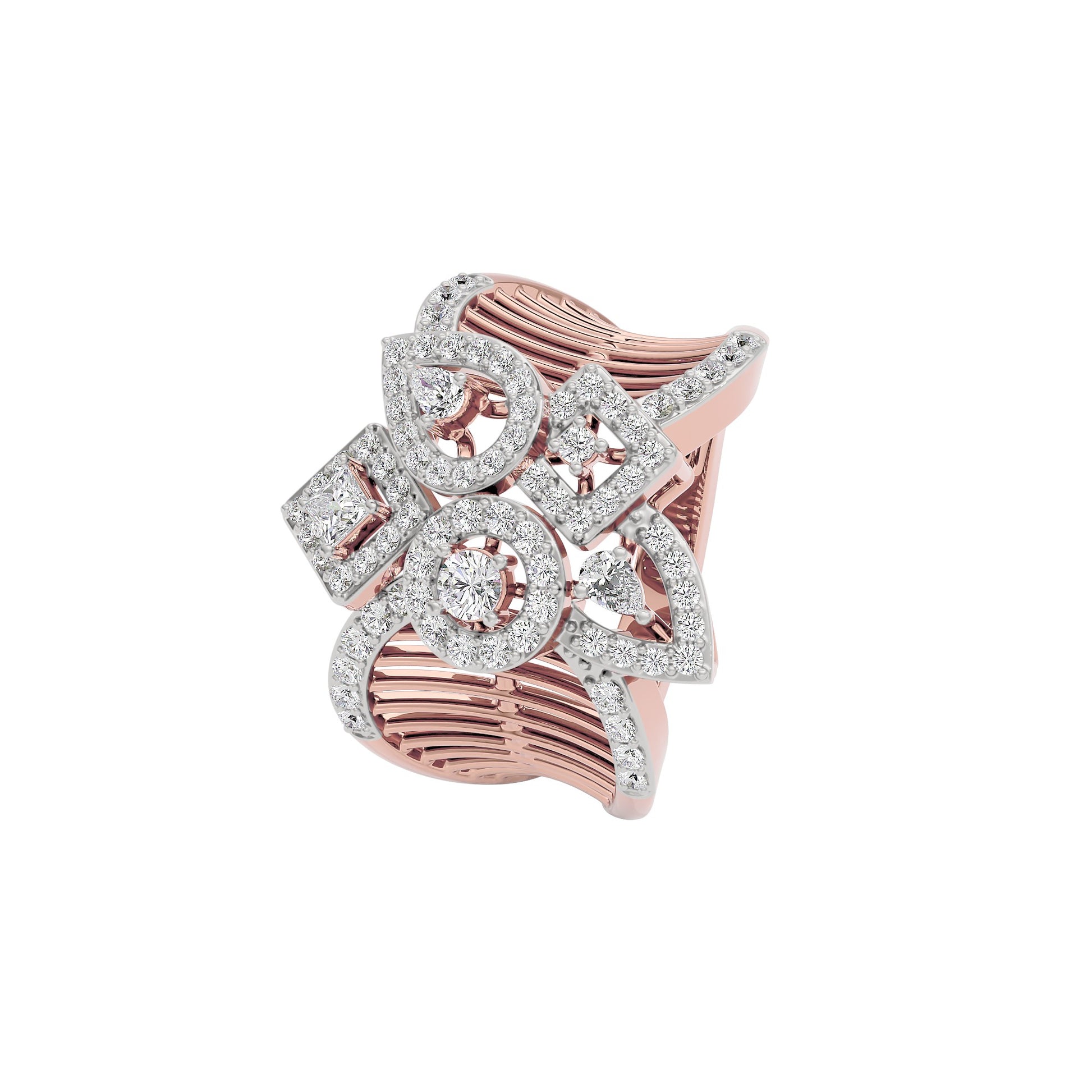 Tranquil Opal Diamond Ring 18 KT / Rose Gold / 22