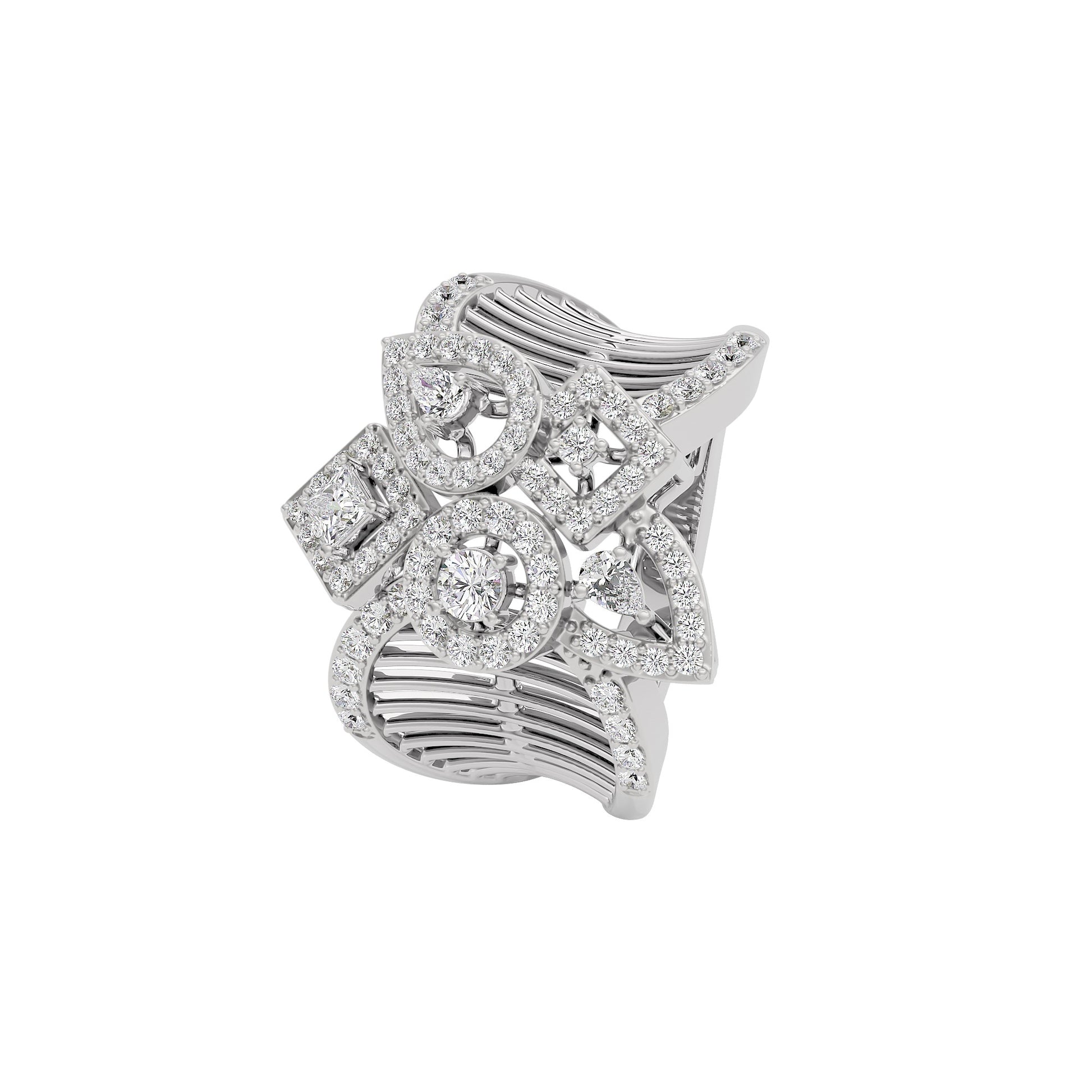 Tranquil Opal Diamond Ring 18 KT / White Gold / 22