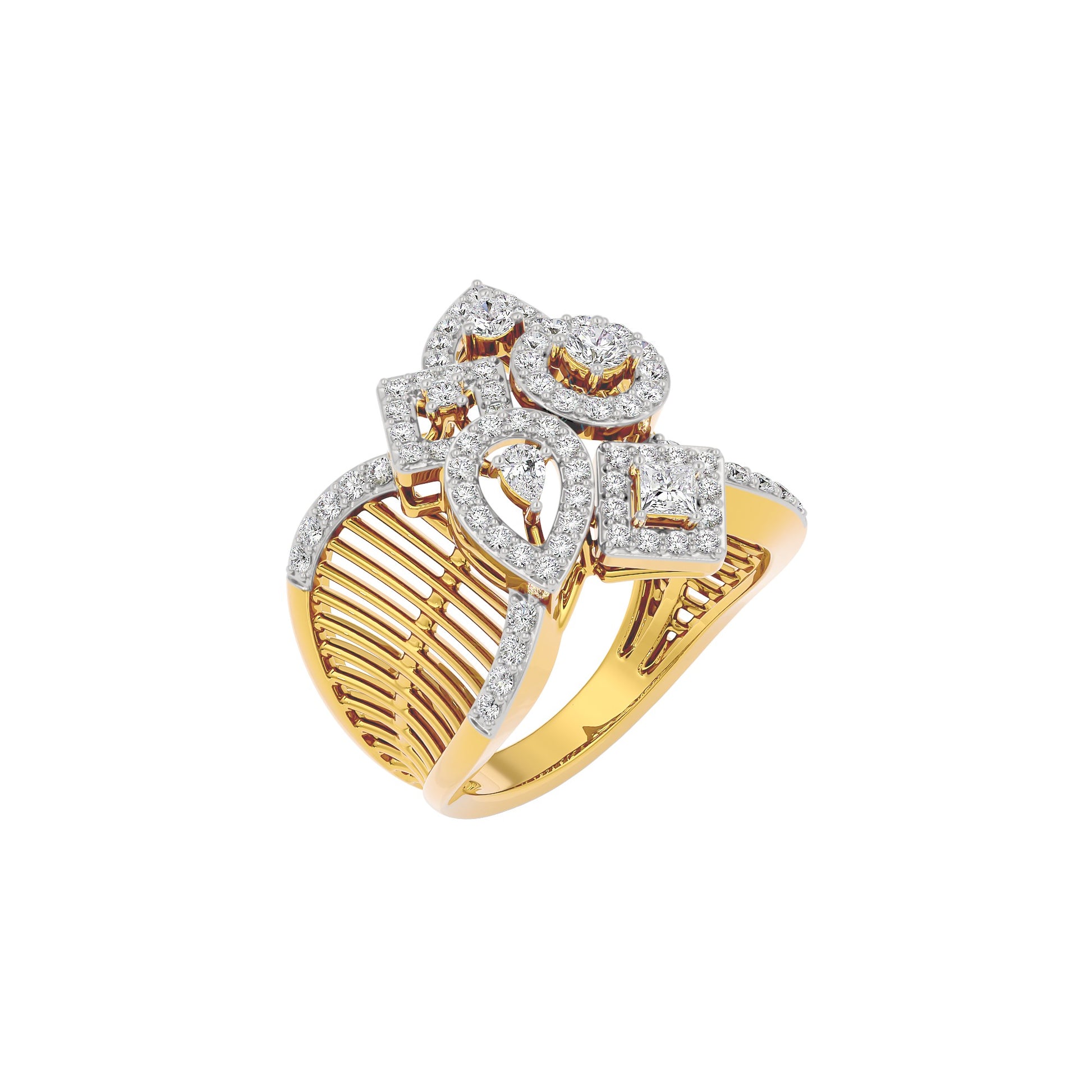 Tranquil Opal Diamond Ring 18 KT / Yellow Gold / 22