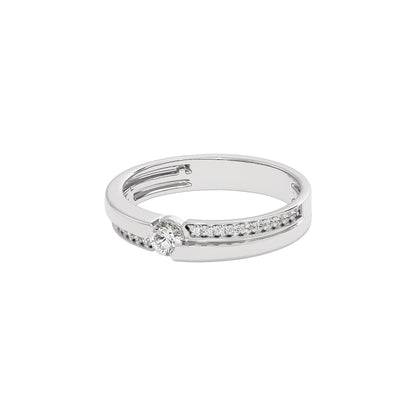 The Shimmer Diamond Couple Band Ring for Her