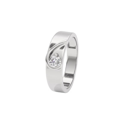 My Shining Other Half Diamond Couple Band Ring for Her