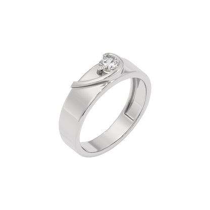 My Shining Other Half Diamond Couple Band Ring for Her