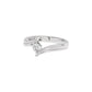 The Ethereal Flow Diamond Couple Band Ring for Her
