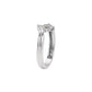 The Ethereal Flow Diamond Couple Band Ring for Her