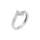 The Ethereal Flow Diamond Couple Band Ring for Her