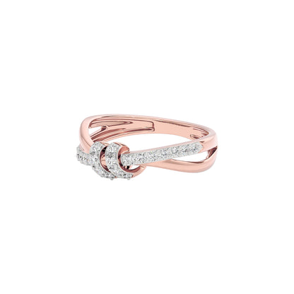 Tinsel Touch Fashion Diamond Ring 18 KT / Rose Gold / 22