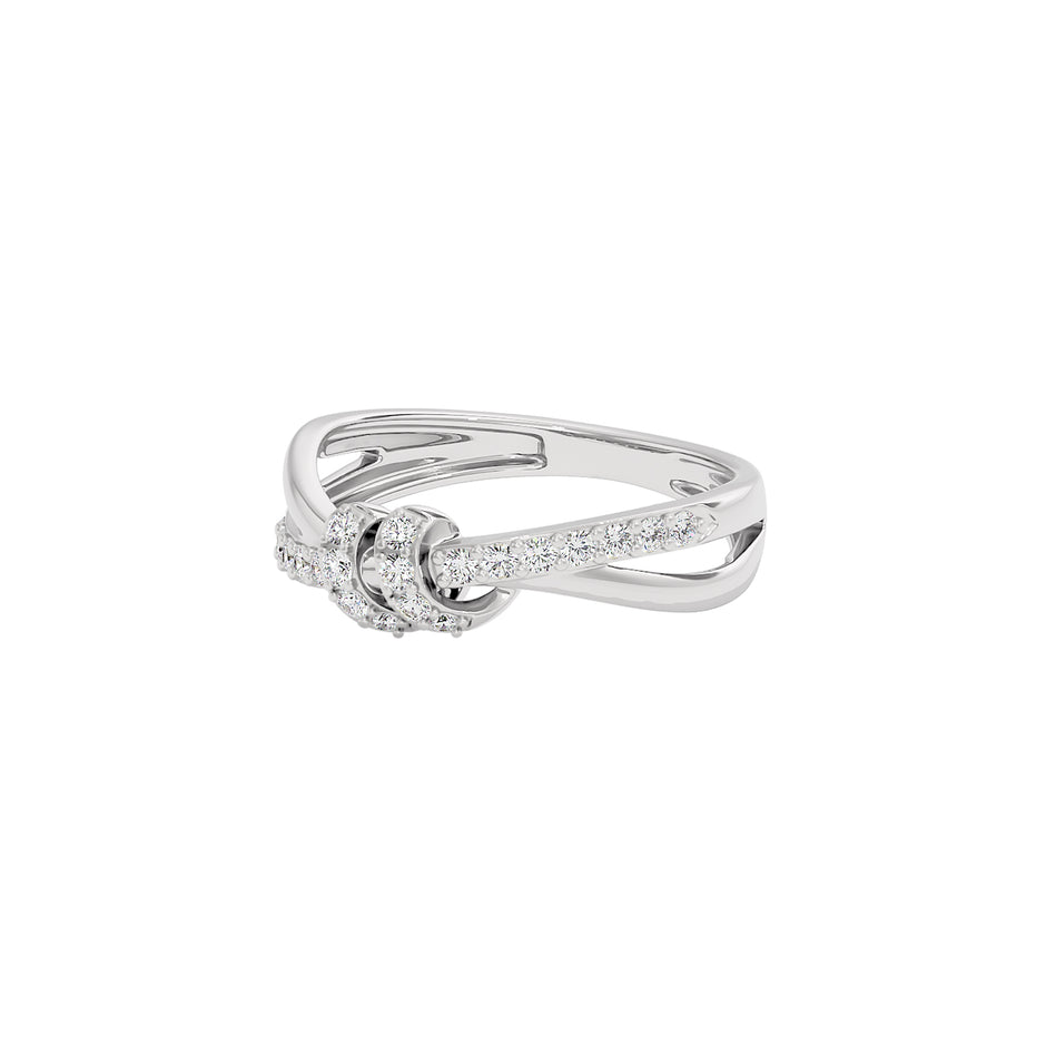 Tinsel Touch Fashion Diamond Ring 18 KT / White Gold / 22