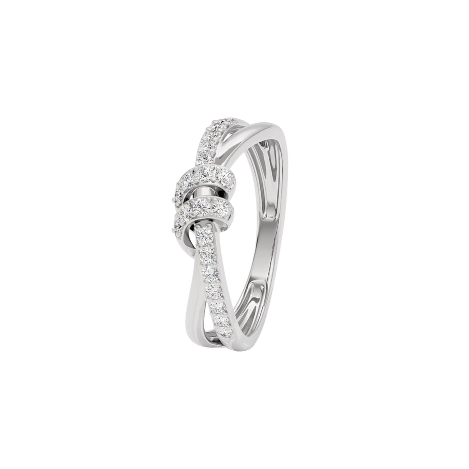 Tinsel Touch Fashion Diamond Ring 18 KT / White Gold / 22