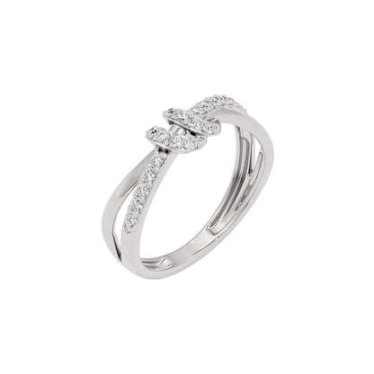 Tinsel Touch Fashion Diamond Ring 18 KT / White Gold / 22