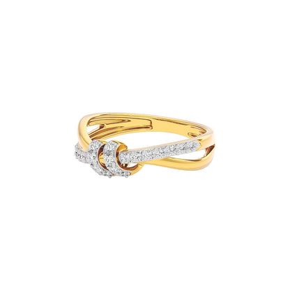 Tinsel Touch Fashion Diamond Ring 18 KT / Yellow Gold / 22