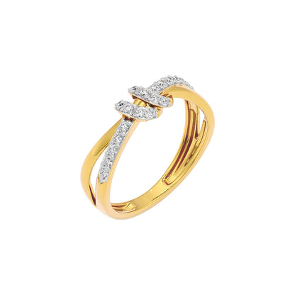 Tinsel Touch Fashion Diamond Ring 18 KT / Yellow Gold / 22