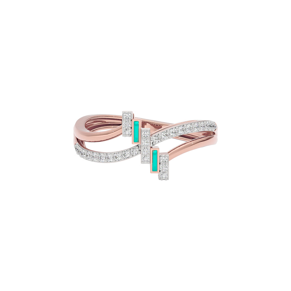 Glowbend Fashion Diamond Ring 18 KT / Rose Gold / 22
