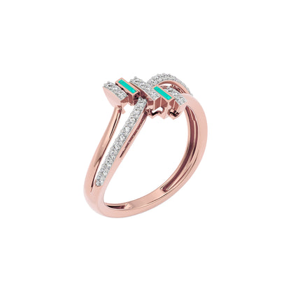 Glowbend Fashion Diamond Ring 18 KT / Rose Gold / 22