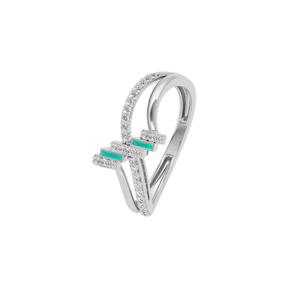 Glowbend Fashion Diamond Ring 18 KT / White Gold / 22