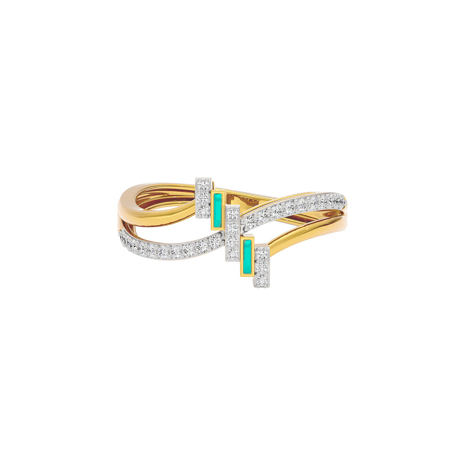 Glowbend Fashion Diamond Ring 18 KT / Yellow Gold / 22