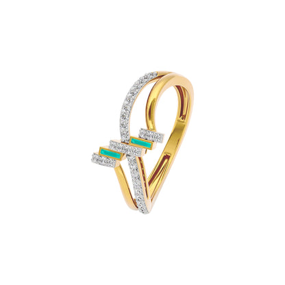 Glowbend Fashion Diamond Ring 18 KT / Yellow Gold / 22